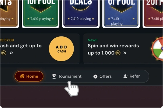 steps to join tournament