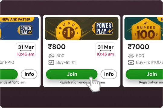 steps to join tournament