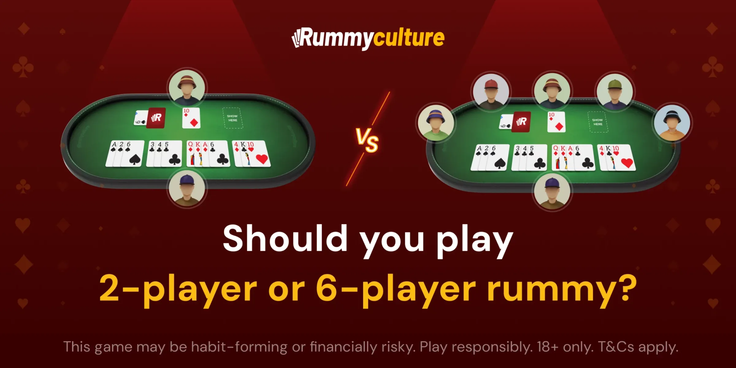 Should you play 2-player or 6-player rummy?