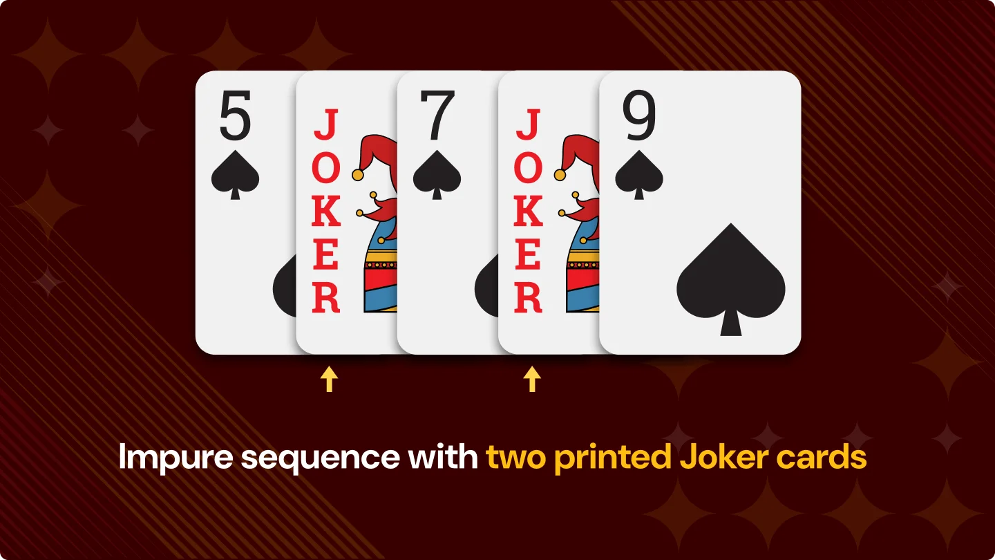 Using multiple Joker cards in impure sequence